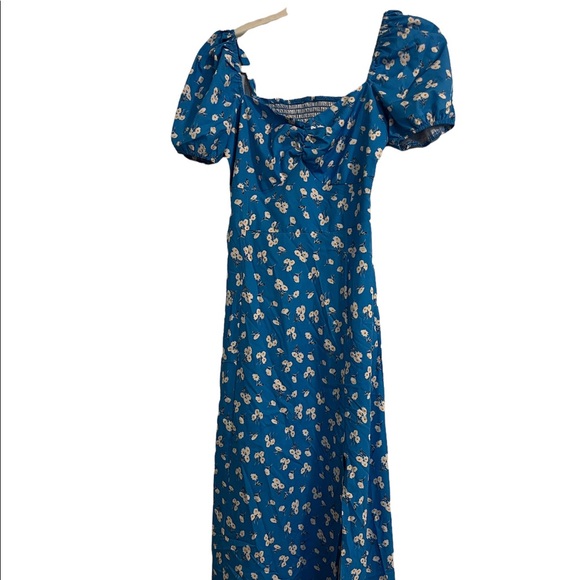 Blue Floral Dress - Picture 1 of 2